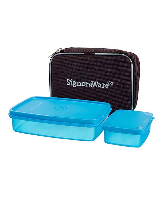 signoraware kids lunch box with bag